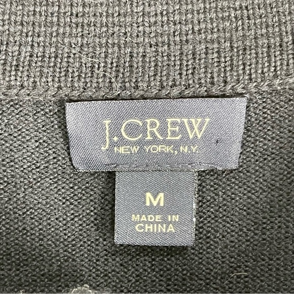 J. Crew Navy Harbor Cotton Polo Sweater M Black - Picture 3 of 6